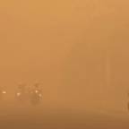 Tett smog i byen Palangkaraya.